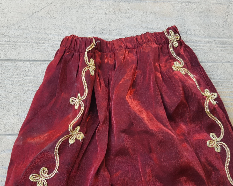 ÜZERİ SIRMA İŞÇİLİKLİ ANTİKA ŞALVAR