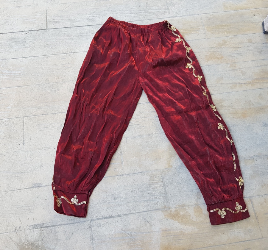 ÜZERİ SIRMA İŞÇİLİKLİ ANTİKA ŞALVAR