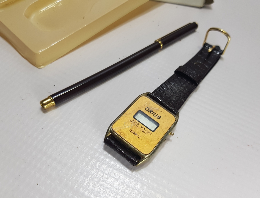 ORİJİNAL KUTUSUNDA KALEM SAAT TAKIMI