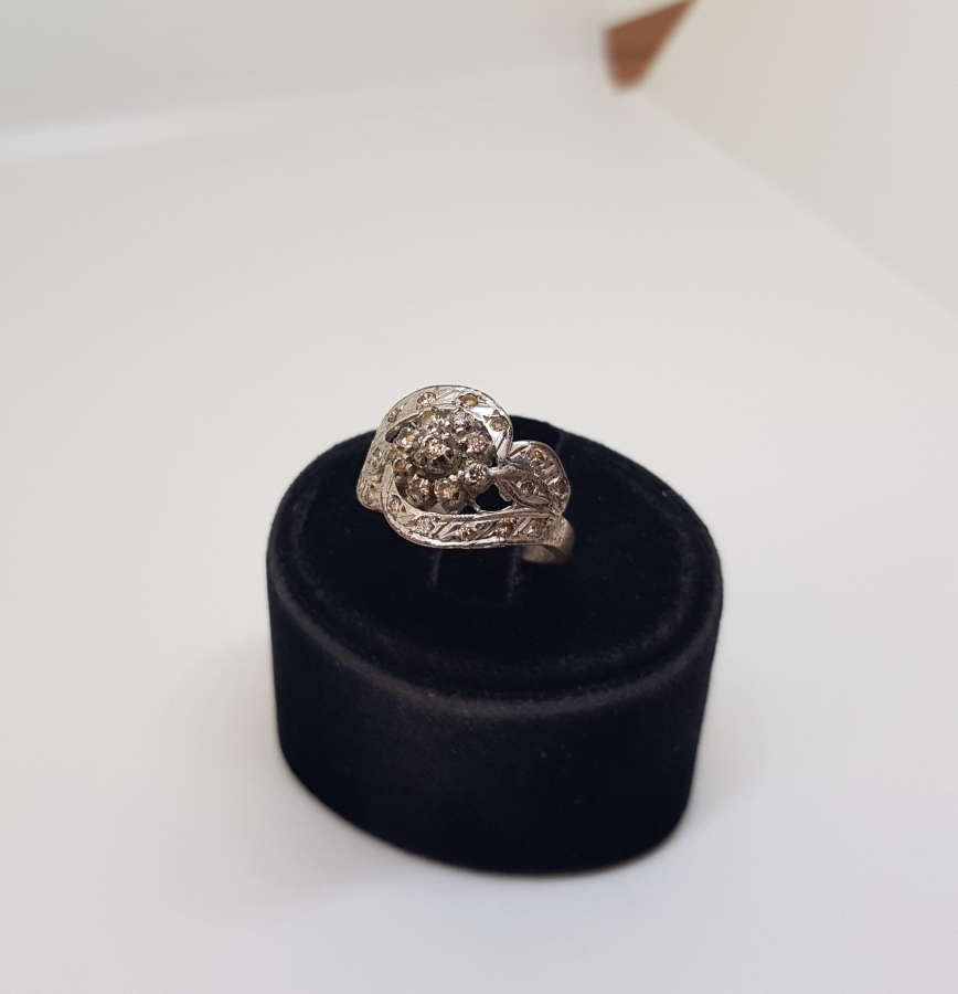 SALYANGOZ MODEL ANTİKA PIRLANTA YÜZÜK