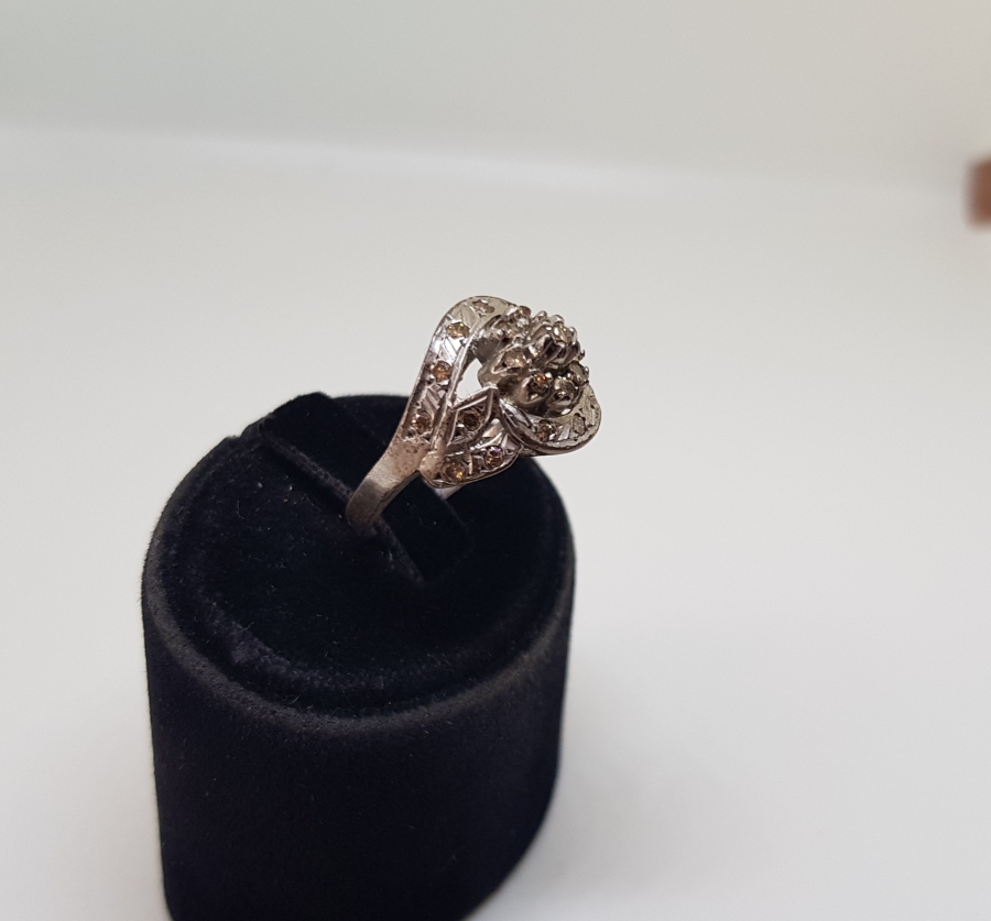 SALYANGOZ MODEL ANTİKA PIRLANTA YÜZÜK