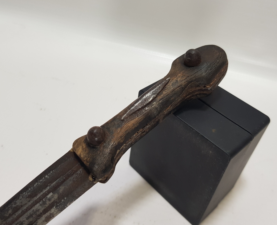 OSMANLI DÖNEMİ NADİR FORMDA YILAN DİLLİ ÇERKES KAMASI