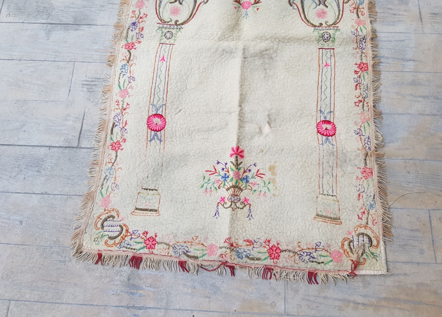 SIRMA VE İPEK İŞLİ OSMANLI DÖNEMİ TEKKE İŞİ SECCADE