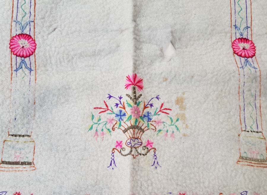 SIRMA VE İPEK İŞLİ OSMANLI DÖNEMİ TEKKE İŞİ SECCADE