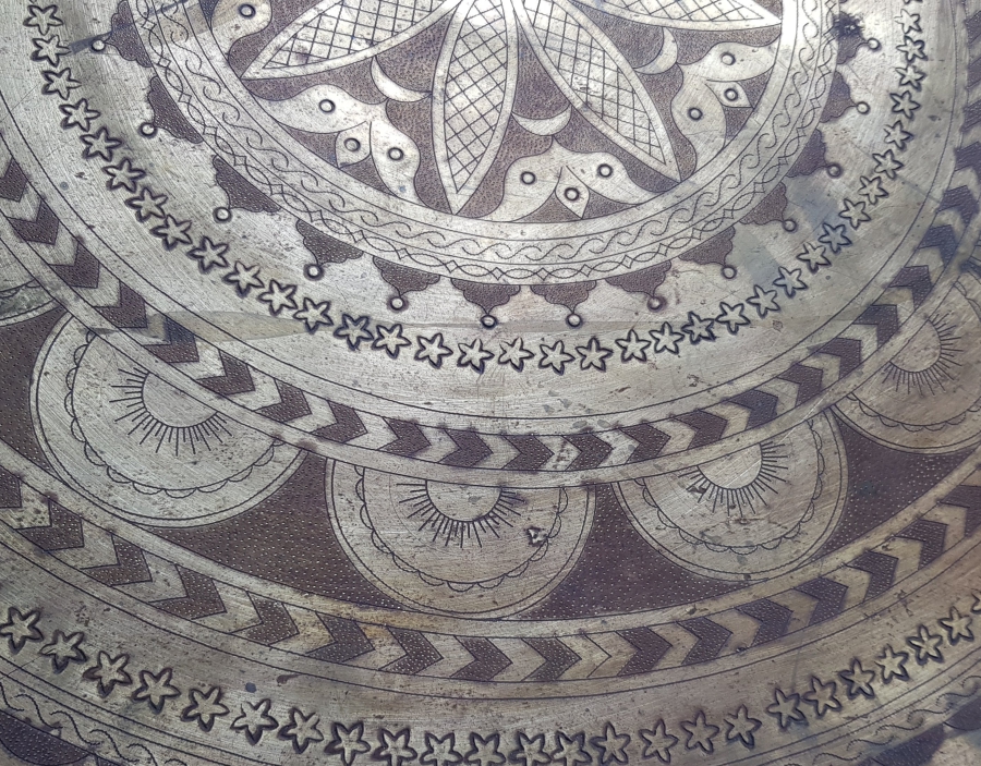 OSMANLI DÖNEMİ BÜYÜK BOY KALEM İŞÇİLİKLİ SÜLEYMANİYE SİNİ