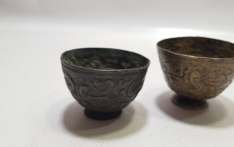 OSMANLI DÖNEMİ 2 ADET TOMBAK FİNCAN ZARFI