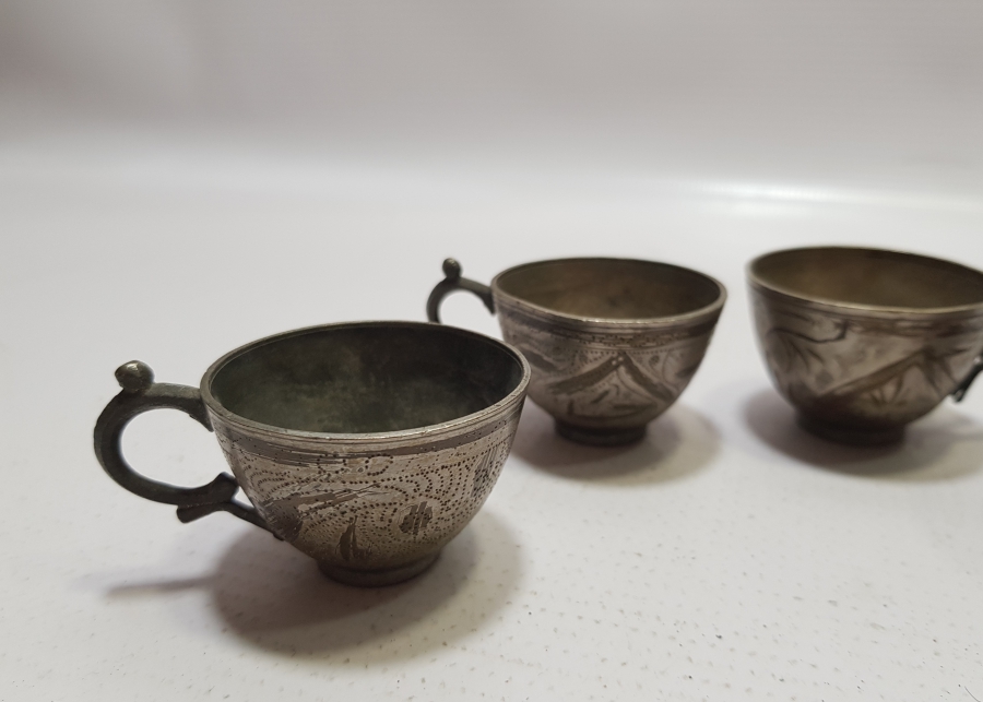 OSMANLI DÖNEMİ ÇİNTEMANİ İŞÇİLİKLİ 4 ADET ESER İ İSTANBUL KULPLU ZEMZEMLİK