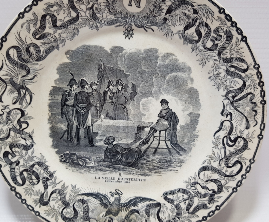 1805 TARİHLİ NAPOLYON BONAPARTE İNSİYALLİ ÇOK NADİR ANTİKA PORSELEN TABAK