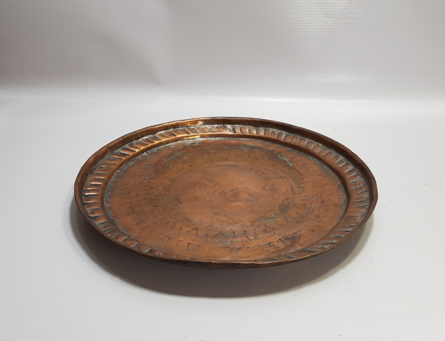 OSMANLI DÖNEMİ BAKIR KAHVE TEPSİSİ