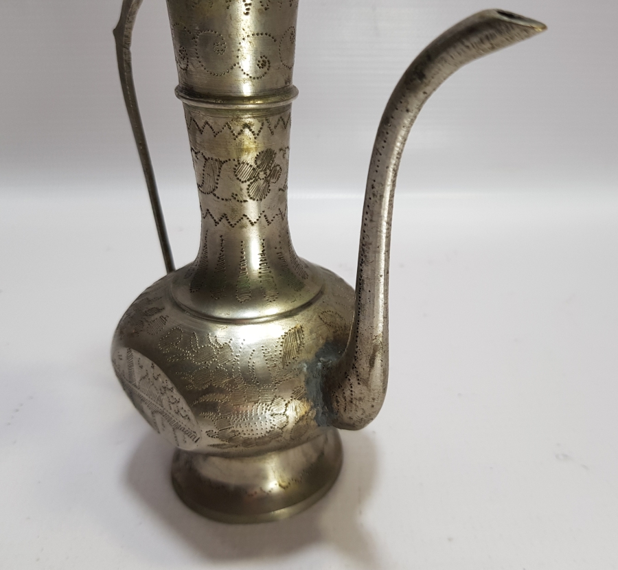 ÜZERİ ÇİNTEMANİ İŞÇİLİKLİ ANTİKA ZEMZEM İBRİĞİ