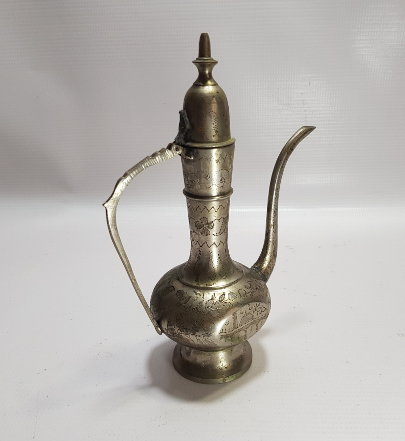 ÜZERİ ÇİNTEMANİ İŞÇİLİKLİ ANTİKA ZEMZEM İBRİĞİ