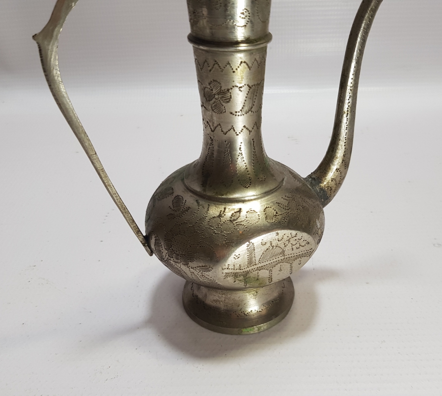 ÜZERİ ÇİNTEMANİ İŞÇİLİKLİ ANTİKA ZEMZEM İBRİĞİ