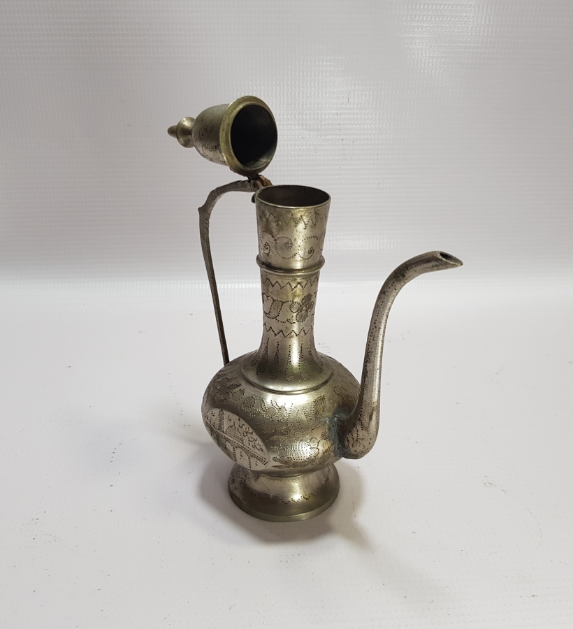 ÜZERİ ÇİNTEMANİ İŞÇİLİKLİ ANTİKA ZEMZEM İBRİĞİ