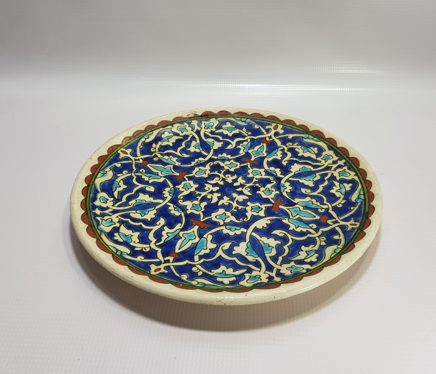 EL BOYAMA KÜTAHYA HUZUR ÇİNİ DUVAR TABAĞI