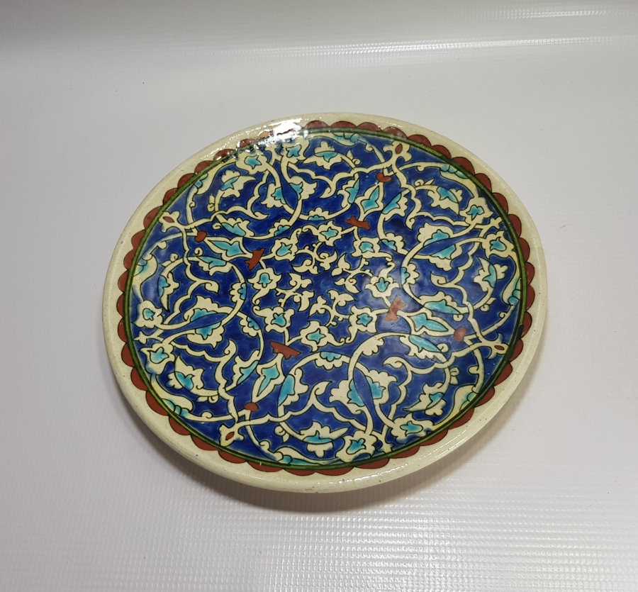 EL BOYAMA KÜTAHYA HUZUR ÇİNİ DUVAR TABAĞI