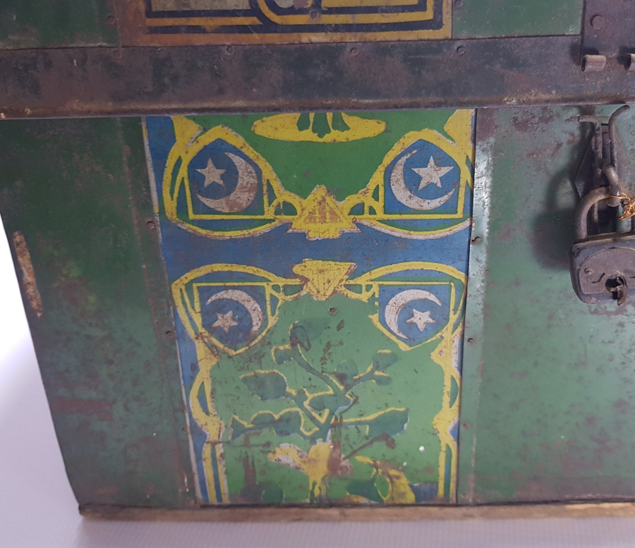 OSMANLI DÖNEMİ ÜZERİ AY YILDIZLI MİNİ BOY NADİR YEMENİ SANDIĞI