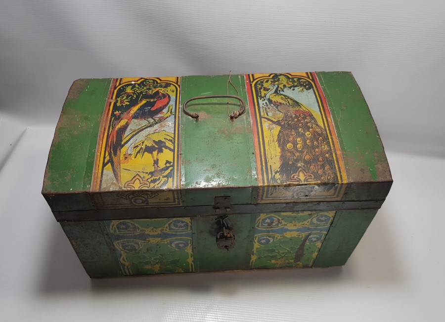 OSMANLI DÖNEMİ ÜZERİ AY YILDIZLI MİNİ BOY NADİR YEMENİ SANDIĞI