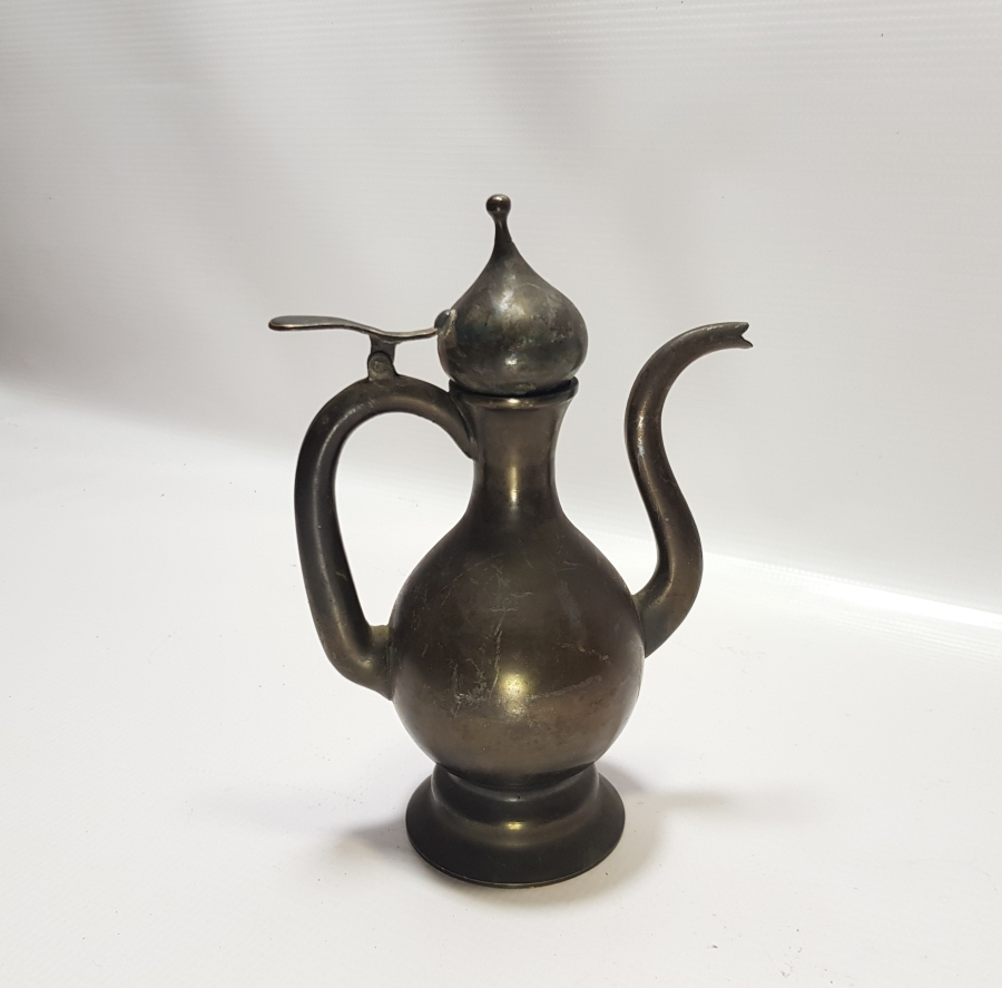 OSMANLI DÖNEMİ SÜLEYMANİYE İŞİ NADİR FORMLU ZEMZEM İBRİĞİ