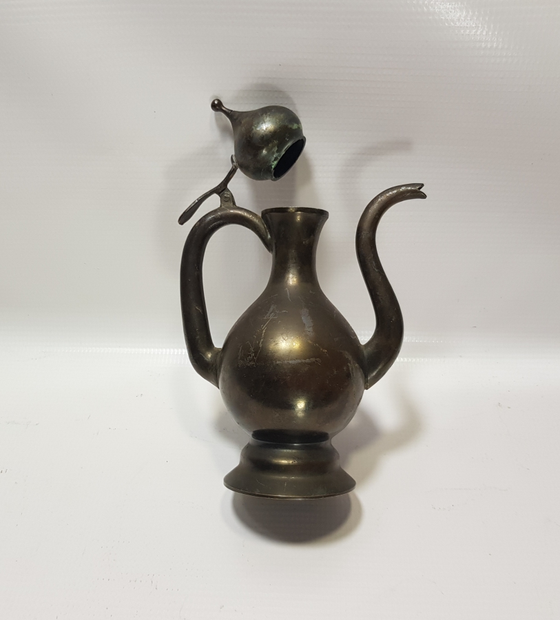 OSMANLI DÖNEMİ SÜLEYMANİYE İŞİ NADİR FORMLU ZEMZEM İBRİĞİ