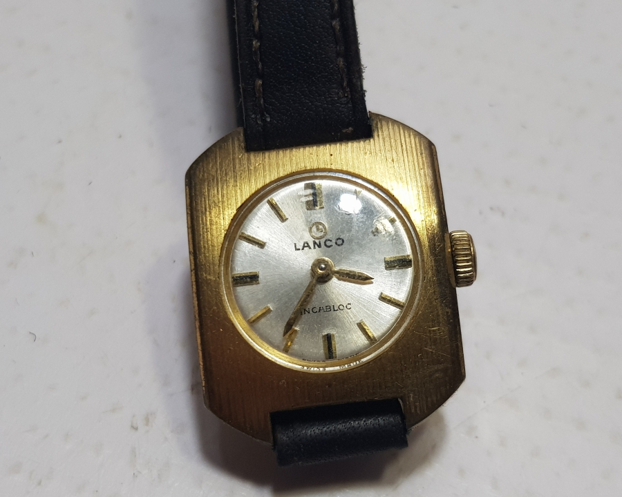 KURMALI ANTİKA ALTIN KAPLAMA KOL SAATİ