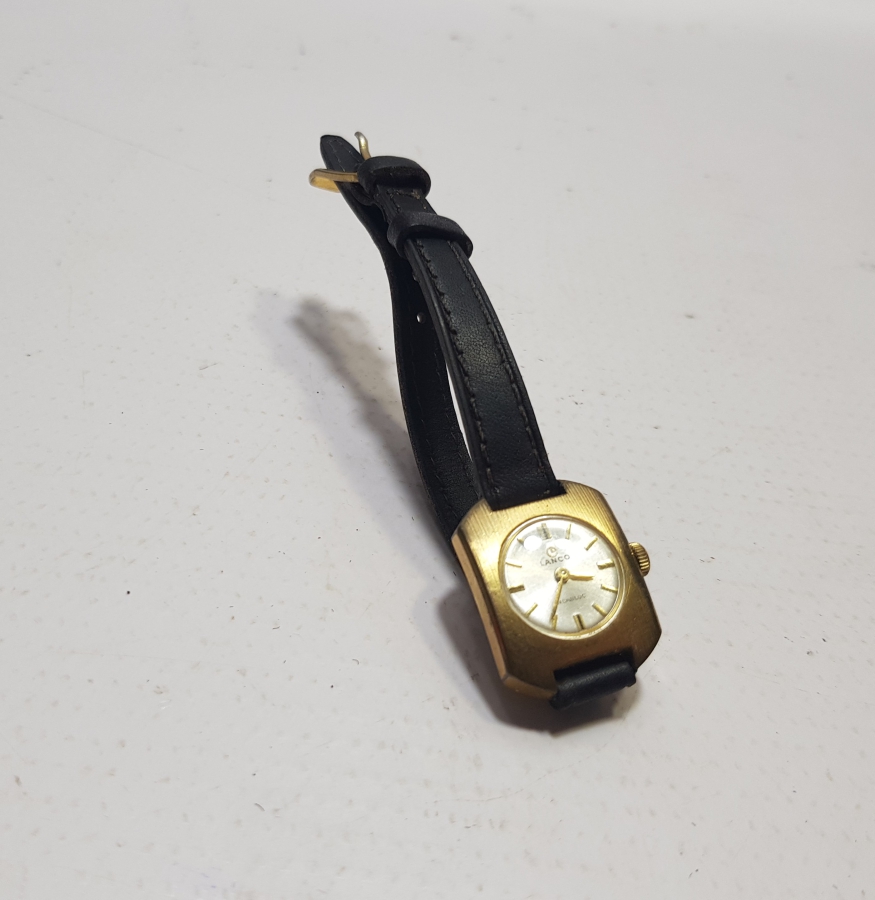 KURMALI ANTİKA ALTIN KAPLAMA KOL SAATİ