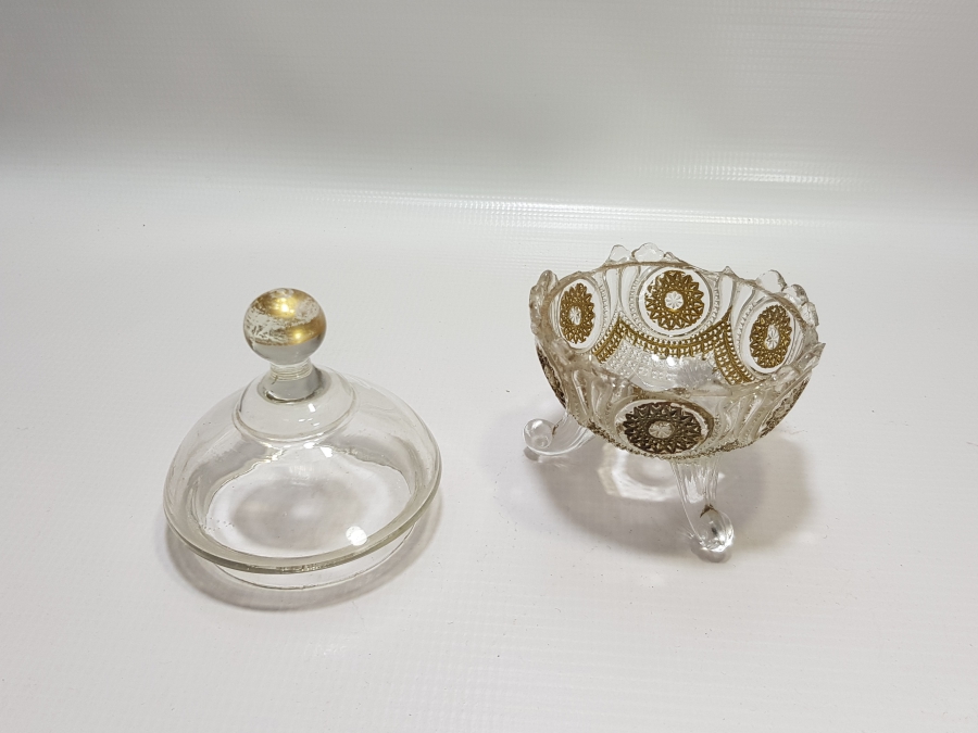 ÜZERİ ALTIN VARAKLI VE KRİSTAL KESME İŞÇİLİKLİ OSMANLI DÖNEMİ ÇOK NADİR KAPAKLI MACUNLUK