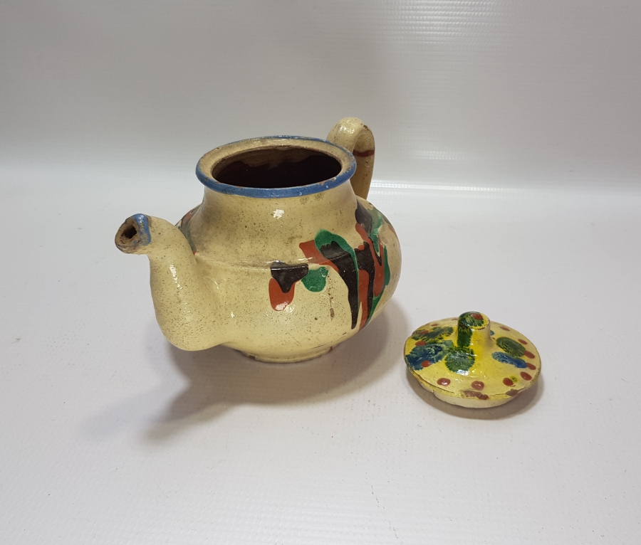 OSMANLI DÖNEMİ NADİR RENKTE KINIK ÇAYDANLIK