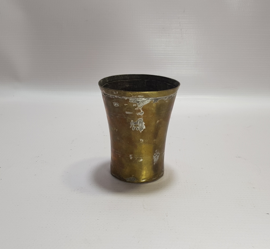 OSMANLI DÖNEMİ EL YAPIMI BAKIR ŞERBET BARDAĞI