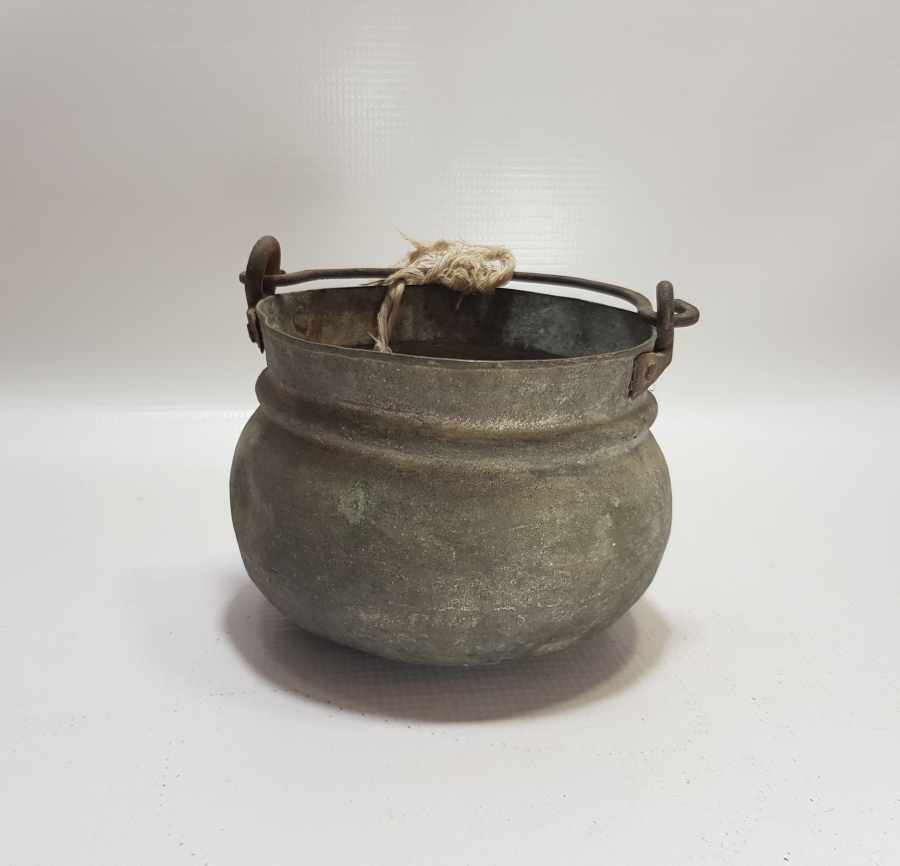 OSMANLI DÖNEMİ NADİR FORMLU BAKIR YOĞURT BAKRACI