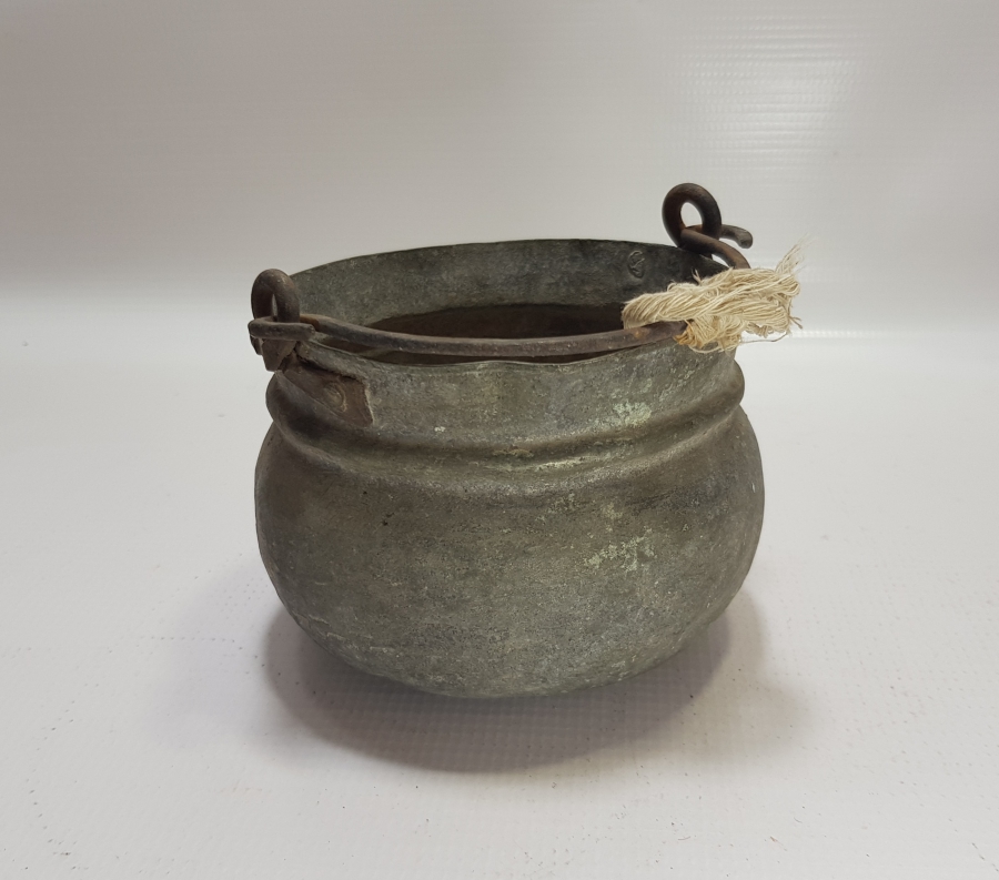 OSMANLI DÖNEMİ NADİR FORMLU BAKIR YOĞURT BAKRACI