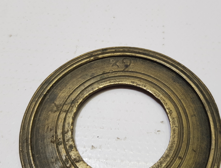 ÜZERİ LATİNCE VE OSMANLICA SAYI DAMGALI OSMANLI DÖNEMİ DİSK DİRHEM