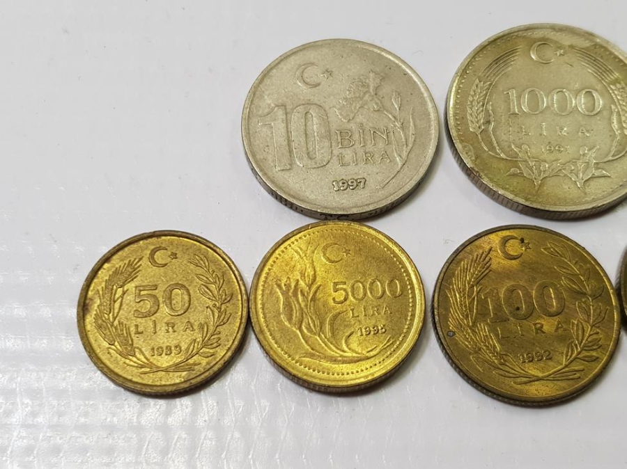 1990'LI YILLARDAN YÜKSEK KONDİSYONDA MADENİ PARA LOTU