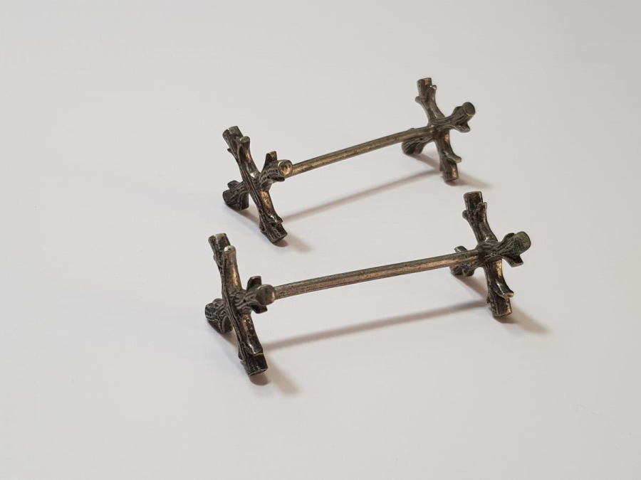 BİR ÇİFT ANTİKA KALEM - KAMA STANDI