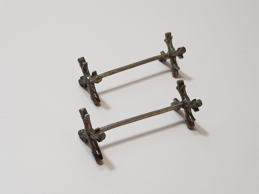 BİR ÇİFT ANTİKA KALEM - KAMA STANDI