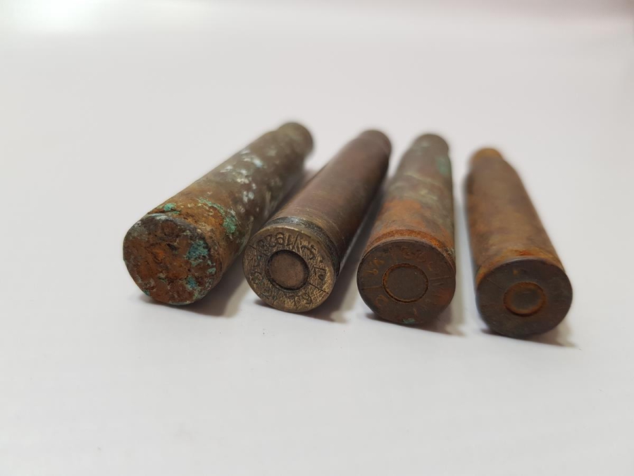 OSMANLICA YAZILI BOŞ MERMİ KOVANLARI