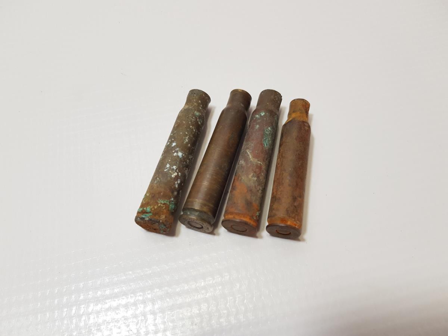 OSMANLICA YAZILI BOŞ MERMİ KOVANLARI