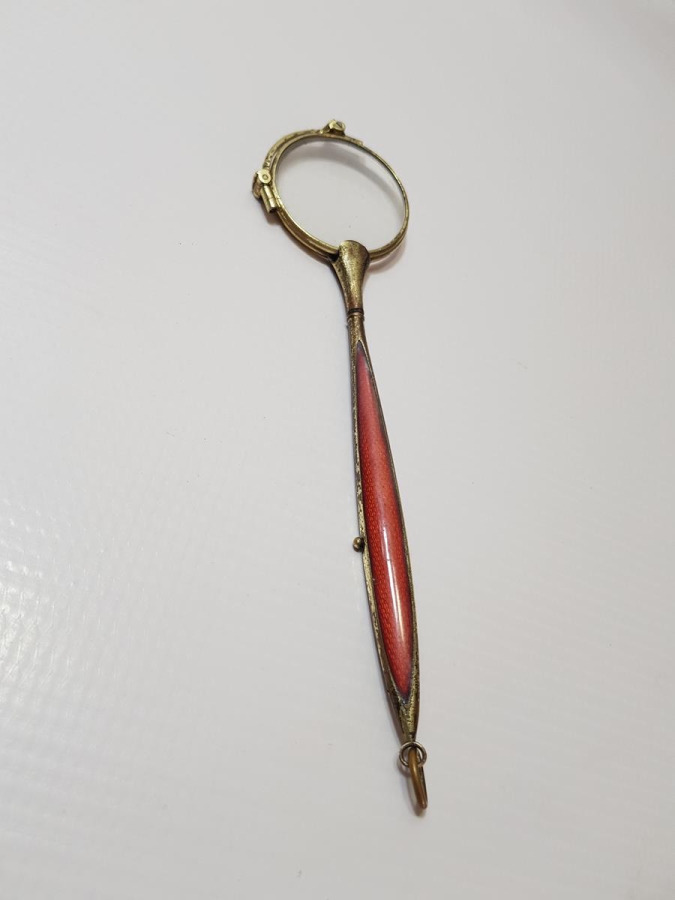 OSMANLI DÖNEMİ ALTIN KAPLAMA MİNELİ OPERA GÖZLÜĞÜ