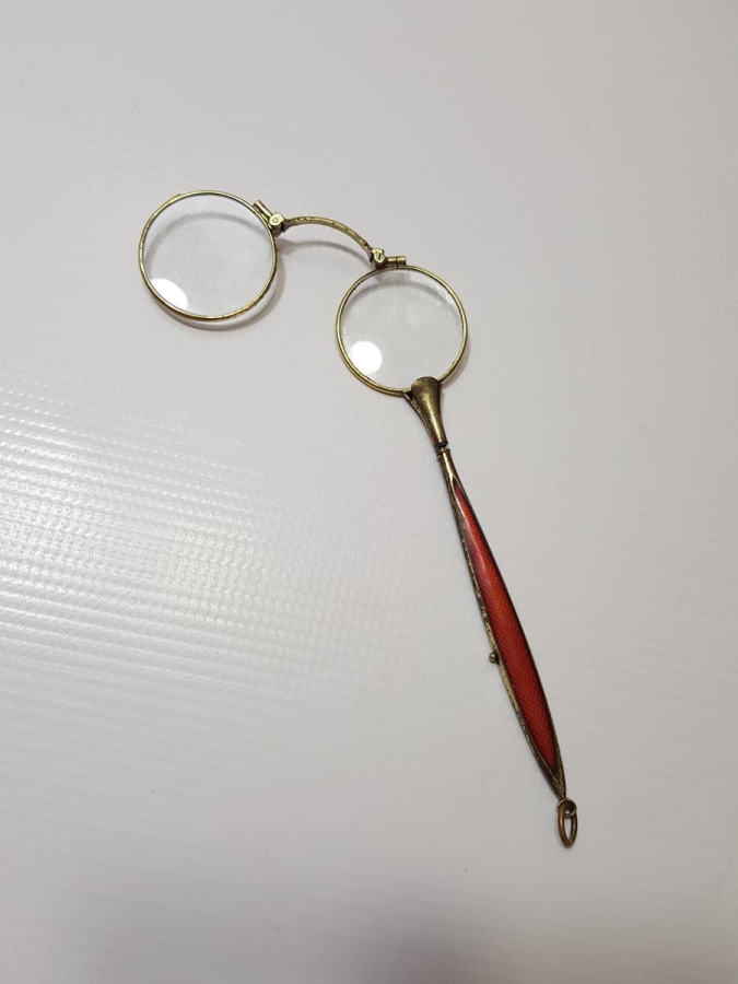 OSMANLI DÖNEMİ ALTIN KAPLAMA MİNELİ OPERA GÖZLÜĞÜ