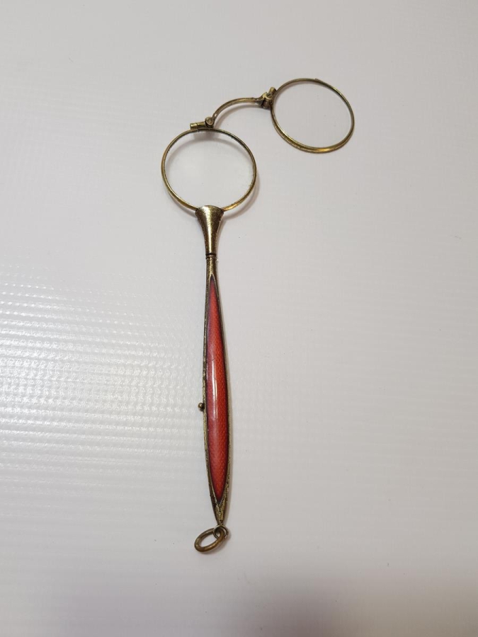 OSMANLI DÖNEMİ ALTIN KAPLAMA MİNELİ OPERA GÖZLÜĞÜ