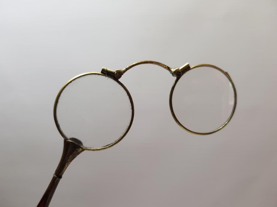 OSMANLI DÖNEMİ ALTIN KAPLAMA MİNELİ OPERA GÖZLÜĞÜ