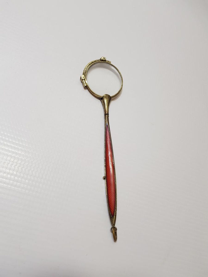 OSMANLI DÖNEMİ ALTIN KAPLAMA MİNELİ OPERA GÖZLÜĞÜ