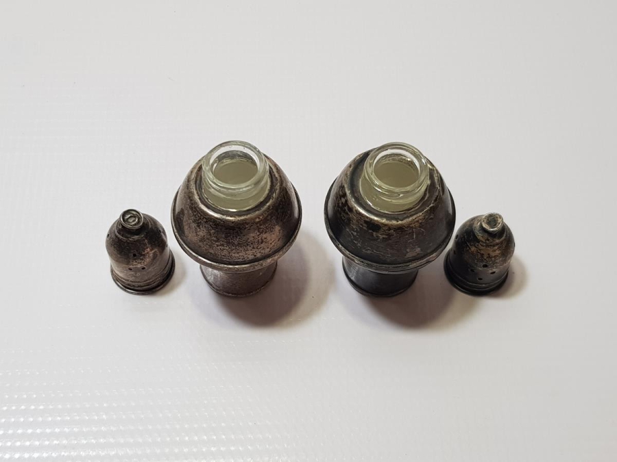 ANTİKA BİR ÇİFT GÜMÜŞ TUZLUK