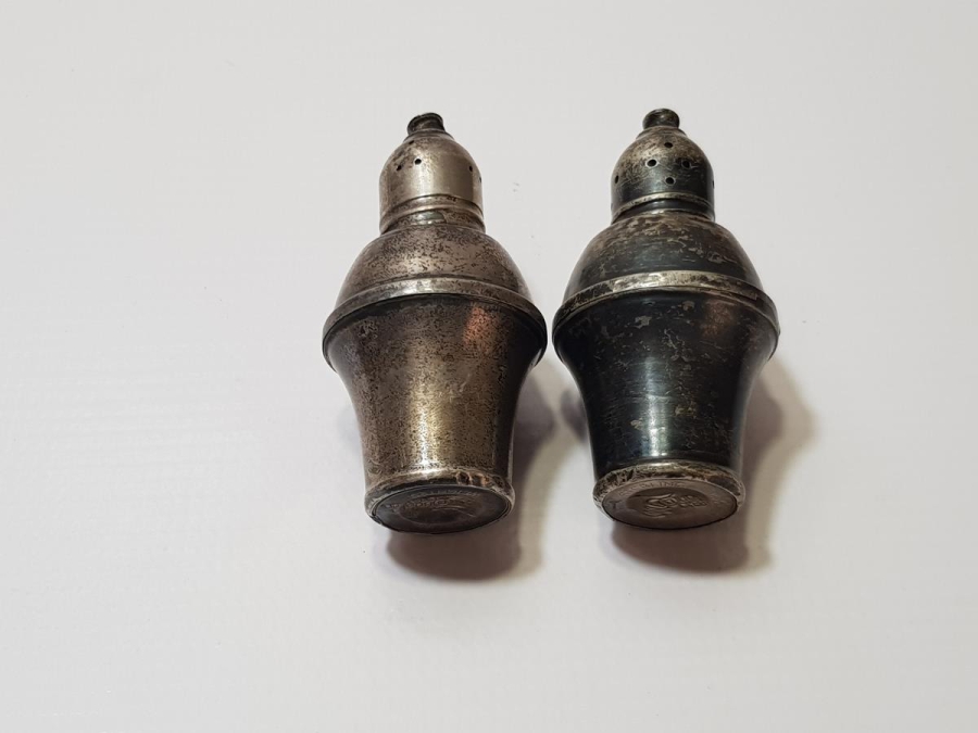 ANTİKA BİR ÇİFT GÜMÜŞ TUZLUK