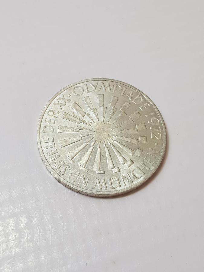 1972 BERLİN OLİMPİYATLARI HATIRA GÜMÜŞ 10 MARK - ÇİL