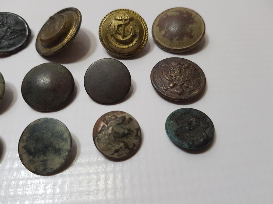 1. DÜNYA SAVAŞI DÖNEMİ BİR DÖZİNE ASKER DÜĞMESİ