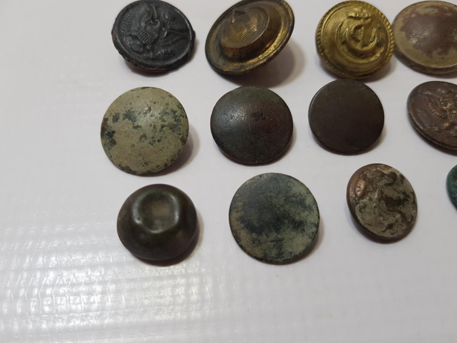 1. DÜNYA SAVAŞI DÖNEMİ BİR DÖZİNE ASKER DÜĞMESİ