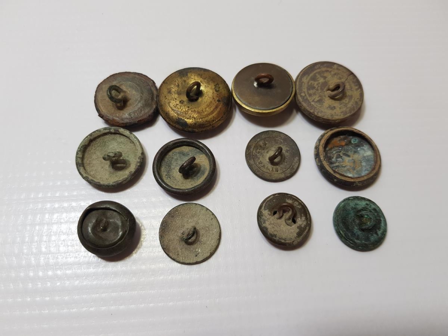 1. DÜNYA SAVAŞI DÖNEMİ BİR DÖZİNE ASKER DÜĞMESİ