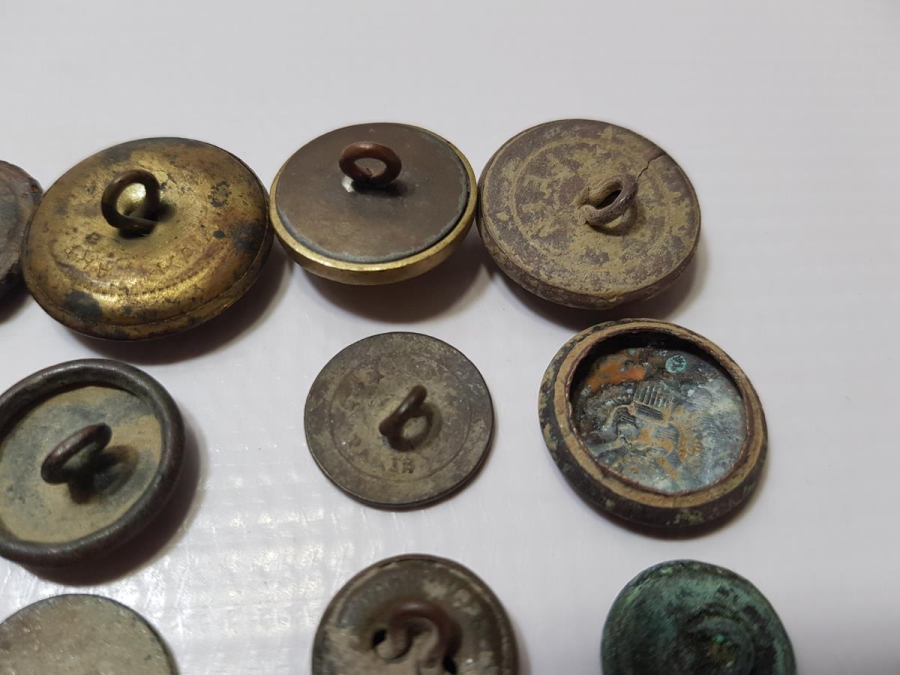 1. DÜNYA SAVAŞI DÖNEMİ BİR DÖZİNE ASKER DÜĞMESİ