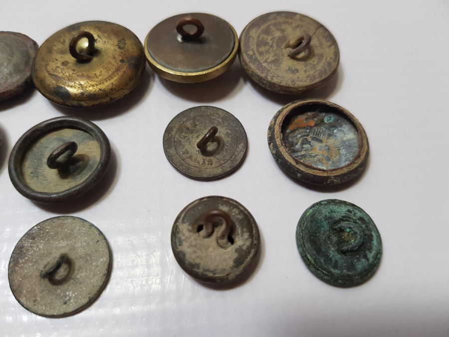 1. DÜNYA SAVAŞI DÖNEMİ BİR DÖZİNE ASKER DÜĞMESİ