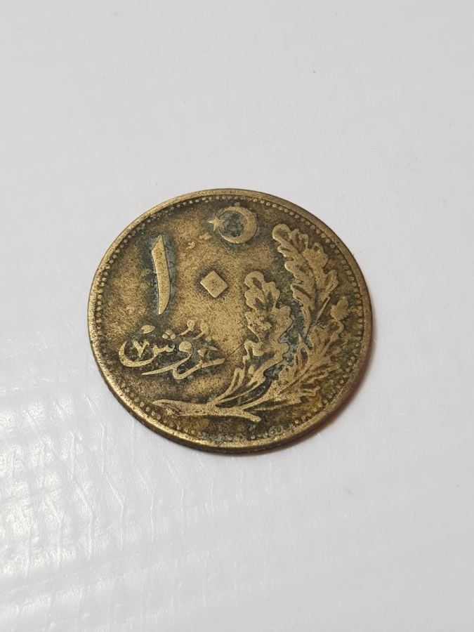 OSMANLICA YAZILI TÜRKİYE CUMHURİYETİ'NİN İLK 10 KURUŞU